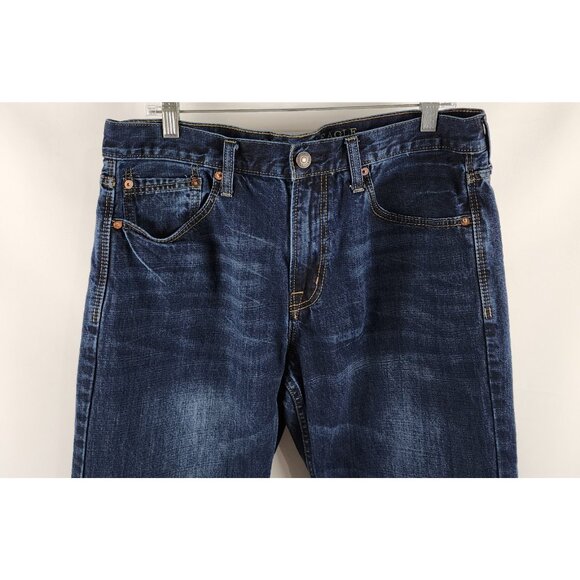American Eagle Outfitters Jeans Mens 34x33 Blue Relaxed Made to Last Denim - Picture 2 of 10